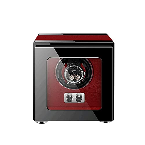 Caja bobinadora de relojes automáticos con motor silencioso y luz LED azul