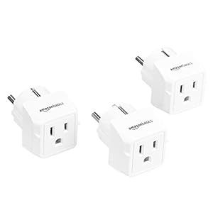 Amazon Basics 3-Pack Travel Plug Adapter Type E/F, Europe – France, Germany, Greece, Hungary, Iceland, the Netherlands, Norway, Poland, Portugal, Romania and Spain, White