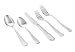Stainless Steel Flatware Set by MosesMo- Modern & Perfect Weight Utensil Set- 20 or 40 Pieces Set- Everyday Luxurious Mirror Polished Silverware- Restaurant & Hotel Quality (20)
