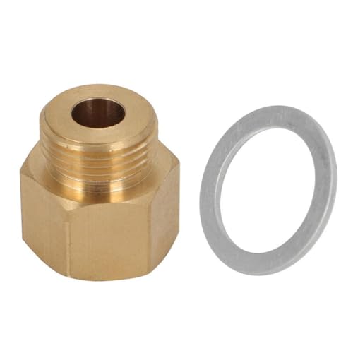 2PCS Brass Carburetor Inlet Fitting with Washer Compatible with Car Models Aftermarket Replacement
