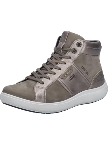 Josef Seibel Damen Low-Top Sneaker Megan.53,Weite G (Normal),Wechselfußbett,wasserdicht,straßenschuhe,Strassenschuhe,Taupe,38 EU