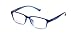 Produktbild De Ding Attraktive Unisex-Kunststoff-Brille mit klaren Gläsern (blau).