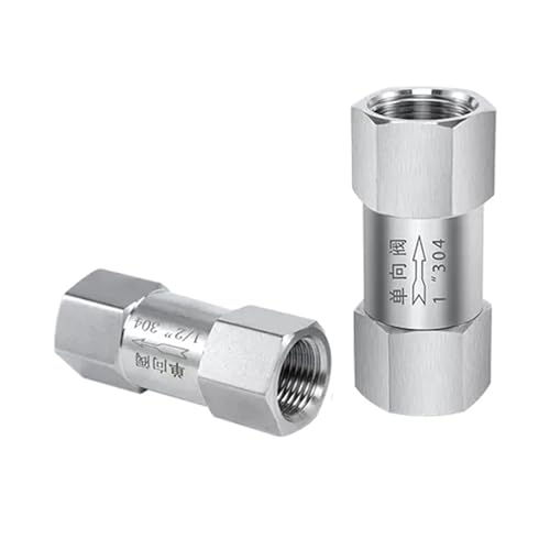 Válvula de retención de acero inoxidable 304 con rosca de 3/4 pulgada 5