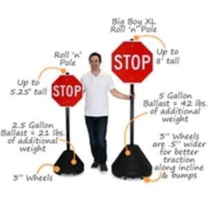 Accent Printing & Signs Tip 'N Roll Portable Sidewalk Sign #TOP10