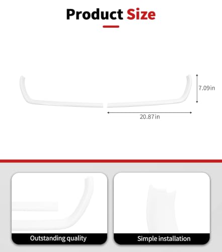 Image of Voodonala for Charger Front Grille Inserts Trim for 2015-2023 Dodge Charger, Radiator Grill Cover Protector, ABS White Exterior Accessories, 2PCS