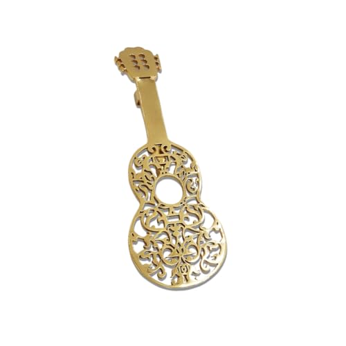 Broche con estructura calada y forma de guitarra (25040)