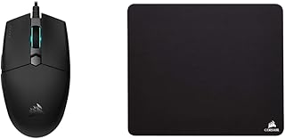 Corsair Katar Pro XT Ultra-Light Gaming Mouse & CH-9100020-WW - Cloth Mouse Pad - High-Performance Mouse Pad Optimized for Gaming Sensors - Designed for Maximum Control, Black