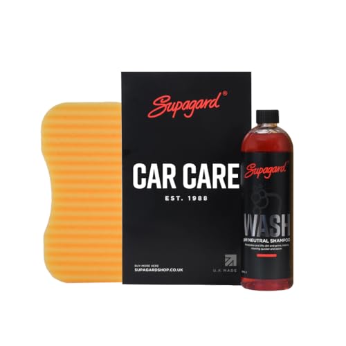 Supagard Streak-Free pH Neutral Car Wash Shampoo Pack (1 x 500ml Bottles) Highly Concentrated