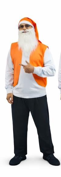 The Dragons Den Adults 7 Dwarfs Stag Party Festival Group Fancy Dress Costume [Orange L-XL] — image 1