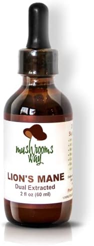 Lions Mane – Lions Mane Mushroom Supplement for Memory, Focus & Clarity – Dual Extract for Best Benefits – Brain Health, Gut Health, Immune Boost – Non-GMO, Gluten Free, Vegan – 2 Fl Oz