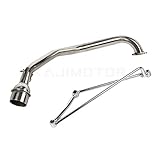 KAJIMOTOR Stainless Exhaust Muffler System Header Pipe Link Tube For Yamaha GY6 125cc 150cc Street...