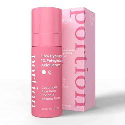 PORTION Hyaluronic Acid Serum: 1.5% Hyaluronic Acid & 1% Polyglutamic Acid