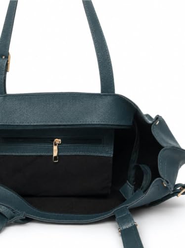Image of Carrylux Soft PU Textured Tote Bag for Women