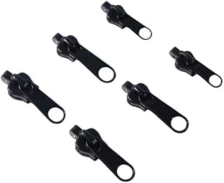 6pcs Universal Instant Fix Zipper Repair Kit Replacement Zip Slider Teeth Zippers Design Arts, Crafts and Sewing Notions and Supplies (Black)