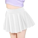 Hvididan White Skort Girls, Size 7-8 Girls Athletic Skirts for Tennis Golf, Butterfly Flowy Shorts for Kids...