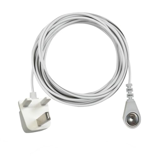 Conexión de cable de conexión a tierra con enchufe británico para esterilla y almohadilla