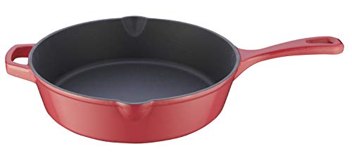 Image of Cuisinart Chef's Classic Enameled Cast Iron Dutch Oven with Lid, Porcelain Enameled Interior, Oven Safe, Induction Compatible, 12-Inch, Chicken Fryer, Peony Pink