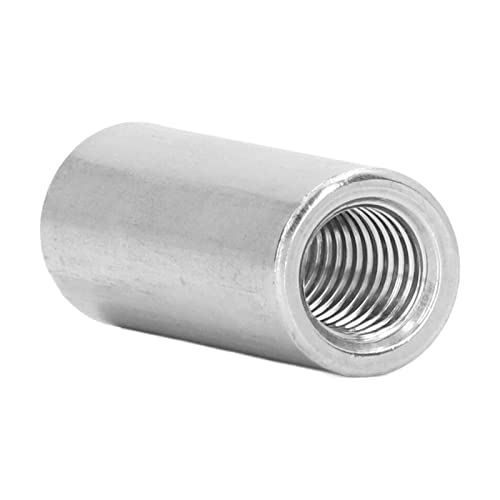 10 Stück M8 X1,25 Runde Verbindungsmuttern 304 Edelstahl Überwurfmuttern 30 Mm Länge