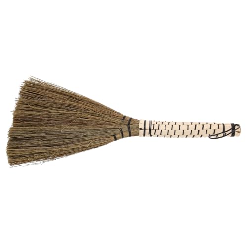 Beaupretty Mini Balai Tissé la Main en Miscanthus, Balai à Poussière Petit et Léger, Outil de Nettoyage pour Cage à Hamster et Bureau, Couleur Aléatoire, pour Petits Animaux et Espaces Restreints