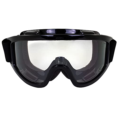 Windshield Goggle Kit Smoke/Clear Lenses Over-Prescription Glasses #TOP1