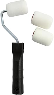 Creativ 10474 Small Paint Roller with Handle, Rollers for Painting, 1 Set with 1 Grip and 3 Rolls, W: 5 cm