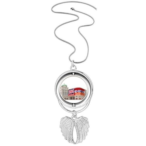 Collier rotatif ailes d'ange style伦敦 pour sublimer vos tenues urbaines quotidiennes
