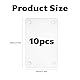 qxayxa 20 STK/10 Paare Acryl Magnetische Bilderrahmen, 6x9cm Transparent Kleine Rahmenloser Doppelseitiger Acryl Bilderrahmen Bildanzeige, Klarer Magnetischer Fotoblock-Rahmen