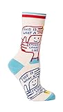 Blue Q Crew Sock This is What a Feminist Looks Like,Cream,Womens 510 ,Ivory