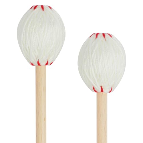 Maillets de marimba en fil et hêtre pour xylophone et glockenspiel - Lot de 2
