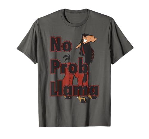 T-shirt Kuzco Disney No Prob Llama vêtement geek imprimé pour adulte