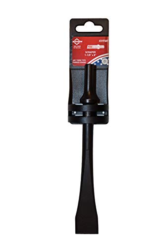 Image of Mayhew Tools 31976HT Pneumatic Scraper, 1-1 /8 inch x 8 inch Hang Tag, Black Oxide Finish