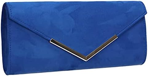 LeahWard Women's Faux Suede Clutch Bag Flap Wedding Party Evening Bags Prom