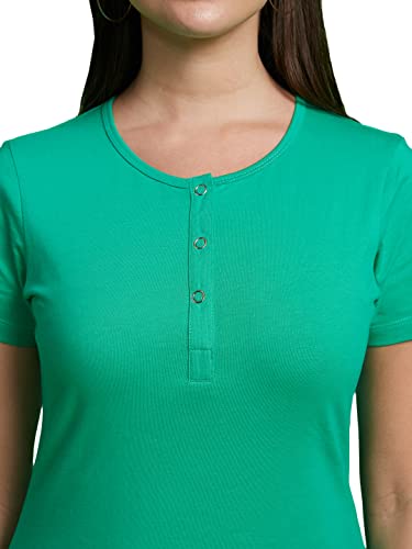 Image of Bewakoof Women's Solid Regular Fit T-Shirt