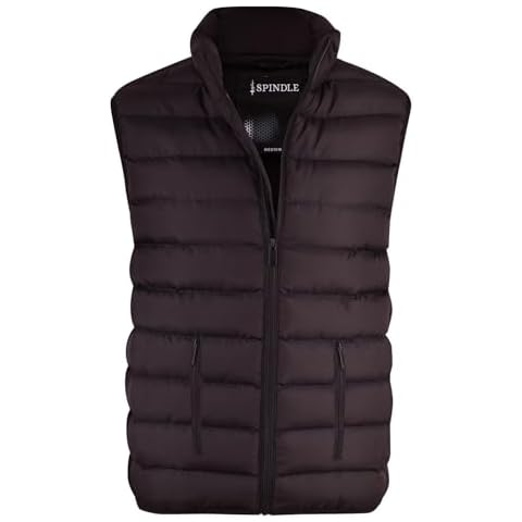 Spindle Men's Black Padded Gilet Jacket Cover