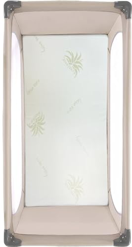 Kiby® Colchón Cuna de Viaje 120 x 60 cm Altura 7 cm (Certificado Oeko-Tex® & CERTIPUR™) con Aloe Vera, Plegable - imagen 4