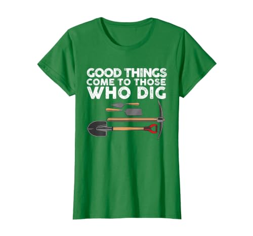 Funny Archaeology for Men Women Anthropology Archaeologist T-Shirt, Women, Kelly Green, Small