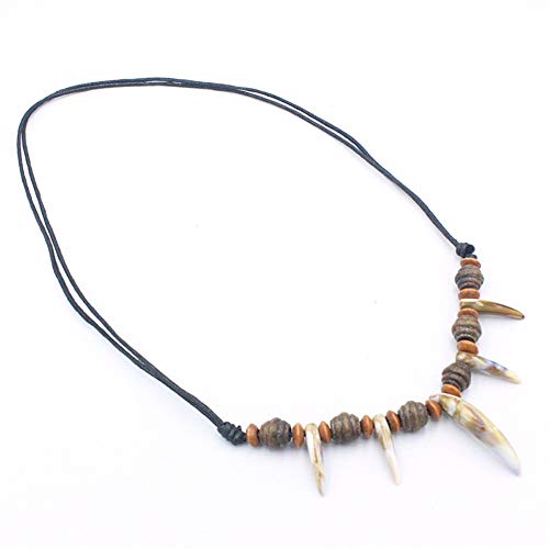 Scddboy Caveman Necklace,Bone Tooth Necklace For Men #TOP3