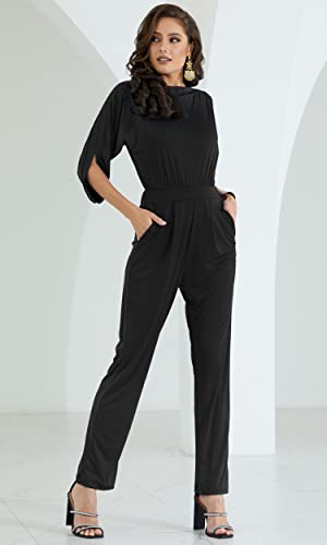 Image of KOH KOH Womens Short Sleeve Semi Formal Cocktail One Piece Jumpsuit Romper