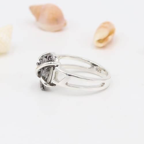 Bague en Météorite et Argent 925 un bijou d'exception unique