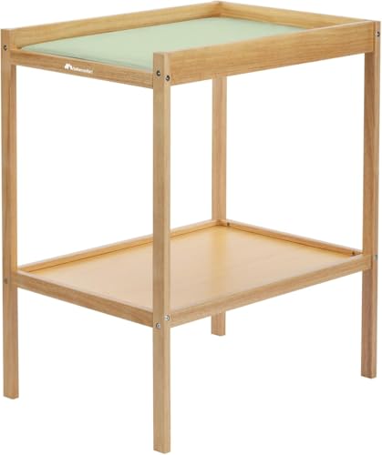 Bebeconfort Daisy, Cambiador Bebé Mueble, 0-12 M (11 kg), Cambiador Incluido, Impermeable, Fácil Limpieza & Montaje, Seguridad Garantizada, Fácil Acceso al Bebé, Estante, Madera Natural
