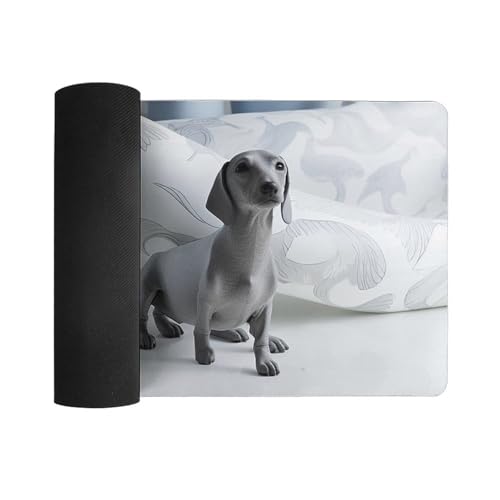 Desk Pad Protector Extendido 24x12 Pulgadas Diseño Perro miniatura 3