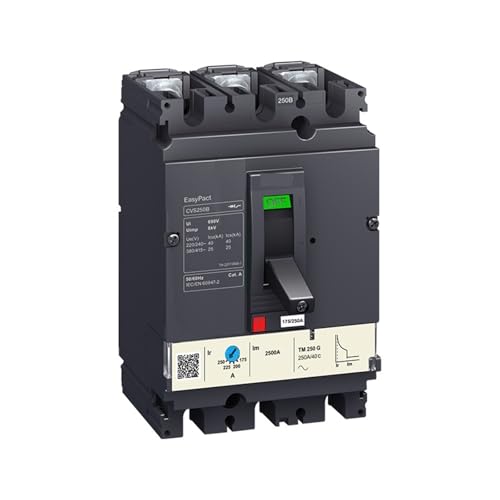 Disyuntor de caja moldeada CVS250F TM250D 3P fijo para eliminar sobrecalentamiento en cables