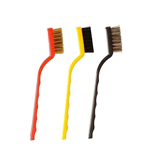 LMR3 Gas Stove Cleaning Wire Brush Metal Brush for Cleaning, Brass Rust & Paint Removal Metal Scrubbing Polishing Brush, (Pack of 1 Contains 3 Pieces of Brush) (B0BK6PZGS6) Amazon Price History, Amazon Price Tracker