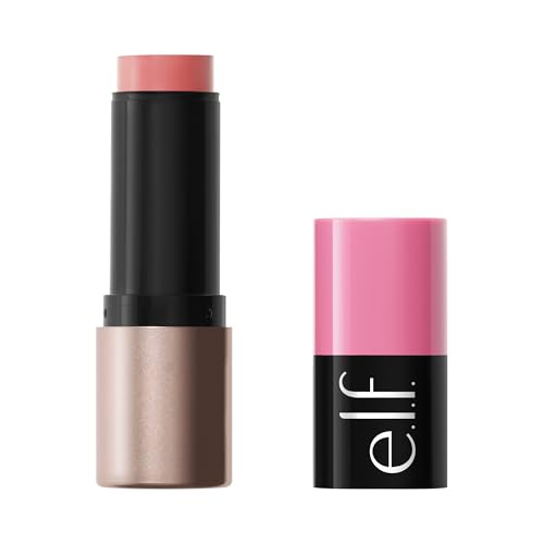 e.l.f. Soft Glam Cream Blush Stick Buildable Cream Blush for A Natural Flush & Satin Finish Made with Shea Butter Vegan & Cruelty-Free Pink On It