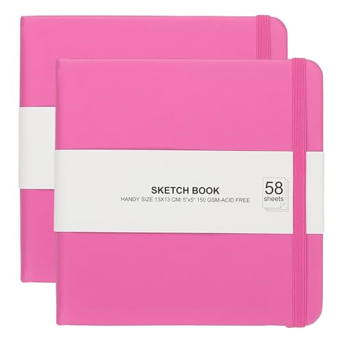 Carnet de croquis de poche vierge PATIKIL rose pour dessin artiste et peinture