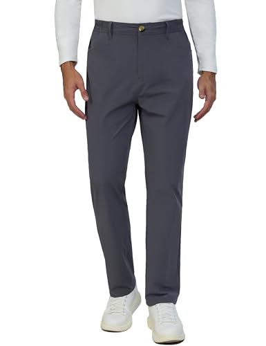 Little Donkey Andy Mens Golf Pants Stretch Quick Dry Work Casual Travel Pants for Men with Pockets