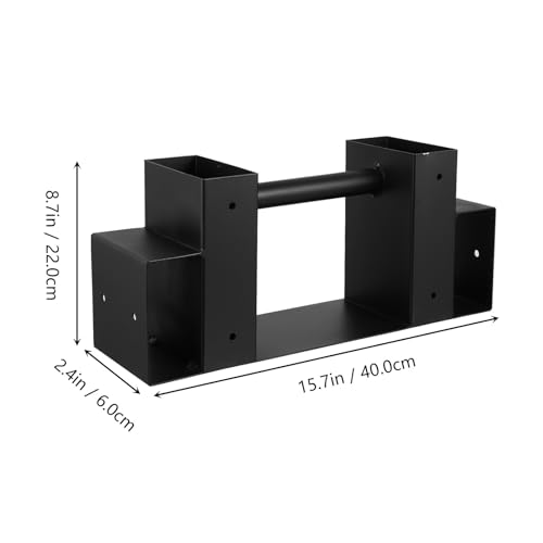 Range-bûches métal pour cheminée : support bois compact et stable de rangement - 7