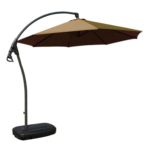 10ft Cantilever Patio Umbrella With Base