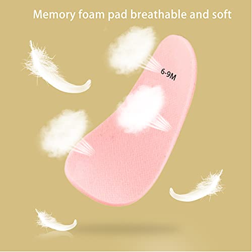 M Mkbnxgyr Baby Shoes Girls Boys Toddler Shoes Pu Leather Hard-Soled Walking Sneakers Toddler Rubber Soles First Walkers Newborn Cartoon Crib Slippers (Pink/Love, Medium, 6_Months) #TOP2