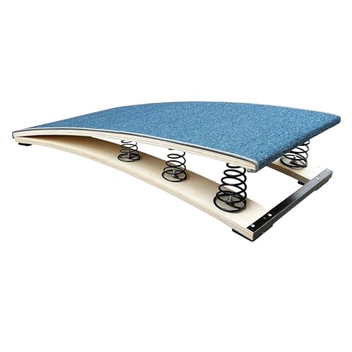 Side somersaults, children's long jump, step sports training, take-off board, track and field springboard, spring springboard(Two springs -15.7 inches long x23.6 inches wide)